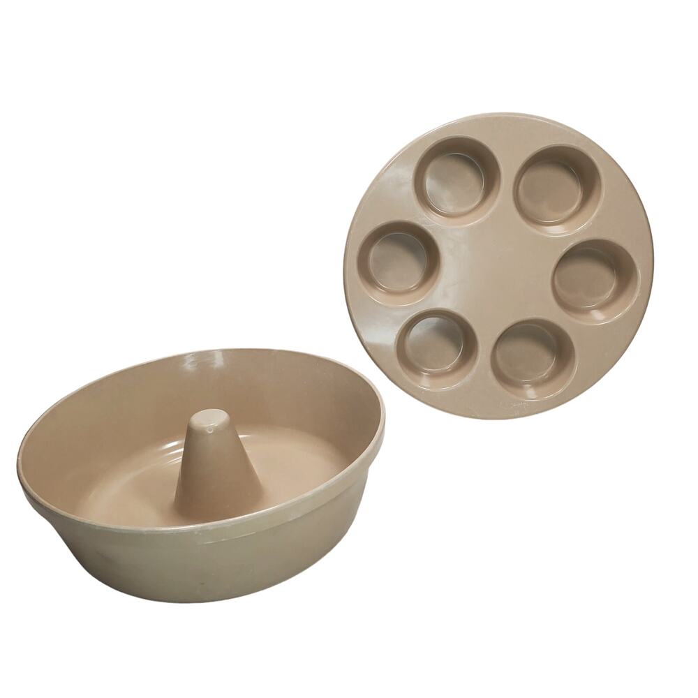 Anchor Hocking Microware PM459-TI Microwave Cupcake Pan Vtg Cookware